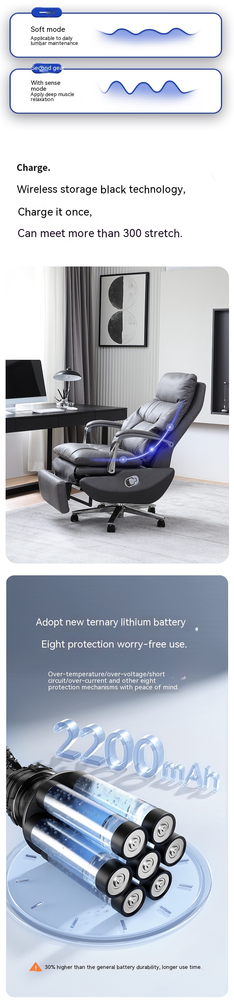 Stainless Steel Tall Office Chair with Self-Attaching Armrests and Reclining Function