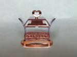 P4-Arabia Exquisite Imitation metal base Louhua Lily Sugar bowl