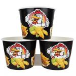 KFC High CapacityFamily Fried Chicken Paper Buckets Disposable With Lid