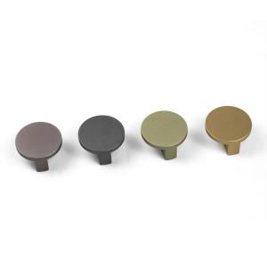 Quality 45mm Modern Gold Aluminum Cabinet Knobs Wardrobe Drawer Door Handles wholesale