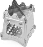 Picnic BBQ Cooker Portable Folding Stainless Steel Backpacking Stove Wood
