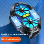FS01 Dual Fan Mobile Phone Cooler for Phones Rechargeable Plug-in Options