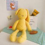 Fluffy Cartoon Bunny Stuffed Animal 30cm With PP Cotton Filling