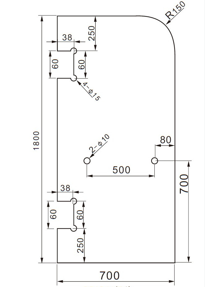 High Strength Tempered Glass Shower Screen , Glass Bathtub Screen With Hinge