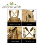 Nylon Camping Tactical Chest Rig Magazine Pouches Vest Adjustable Size