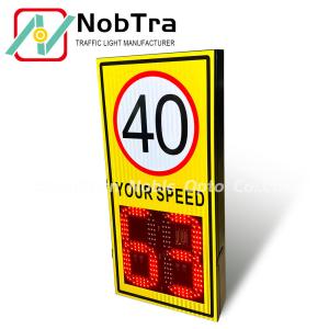 Quality IP54 Waterproof Level 2 Color Speed Limit Signs 12watt Red and 15watt Green for Industrial Applications wholesale