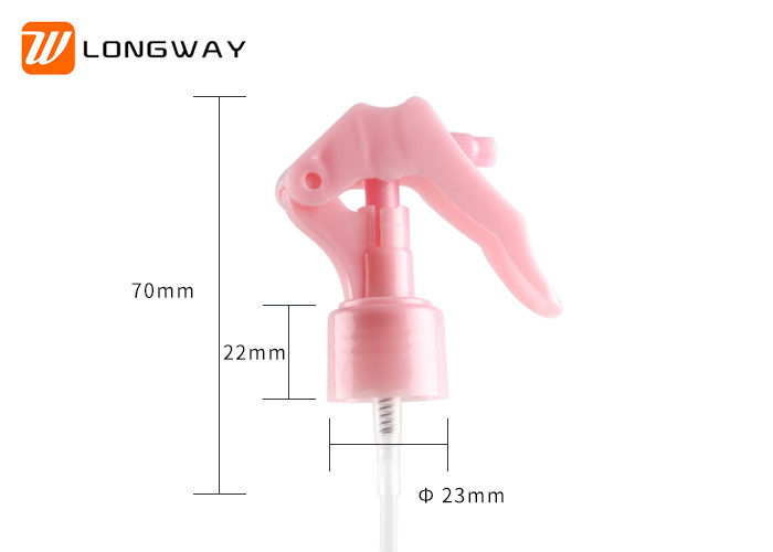 24mm Pink Mini Trigger Sprayer Cosmetic Agricultural Medical Use 0.2-0.23ml/T