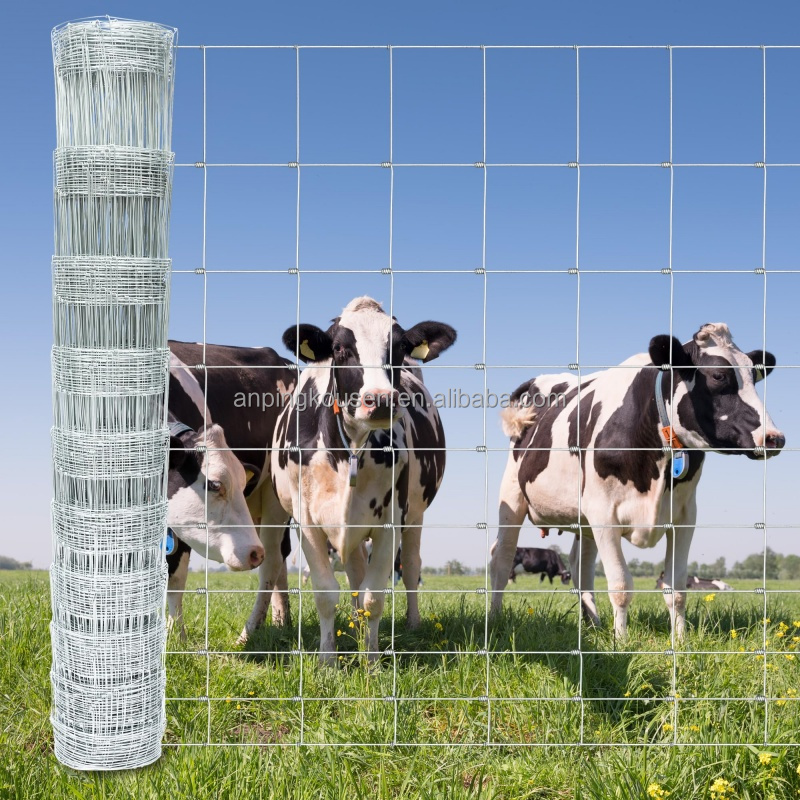 Iron Metal Type Trellis Gates for Heavy Galvanized Fixed Knot Cattle Fence 200m per Roll