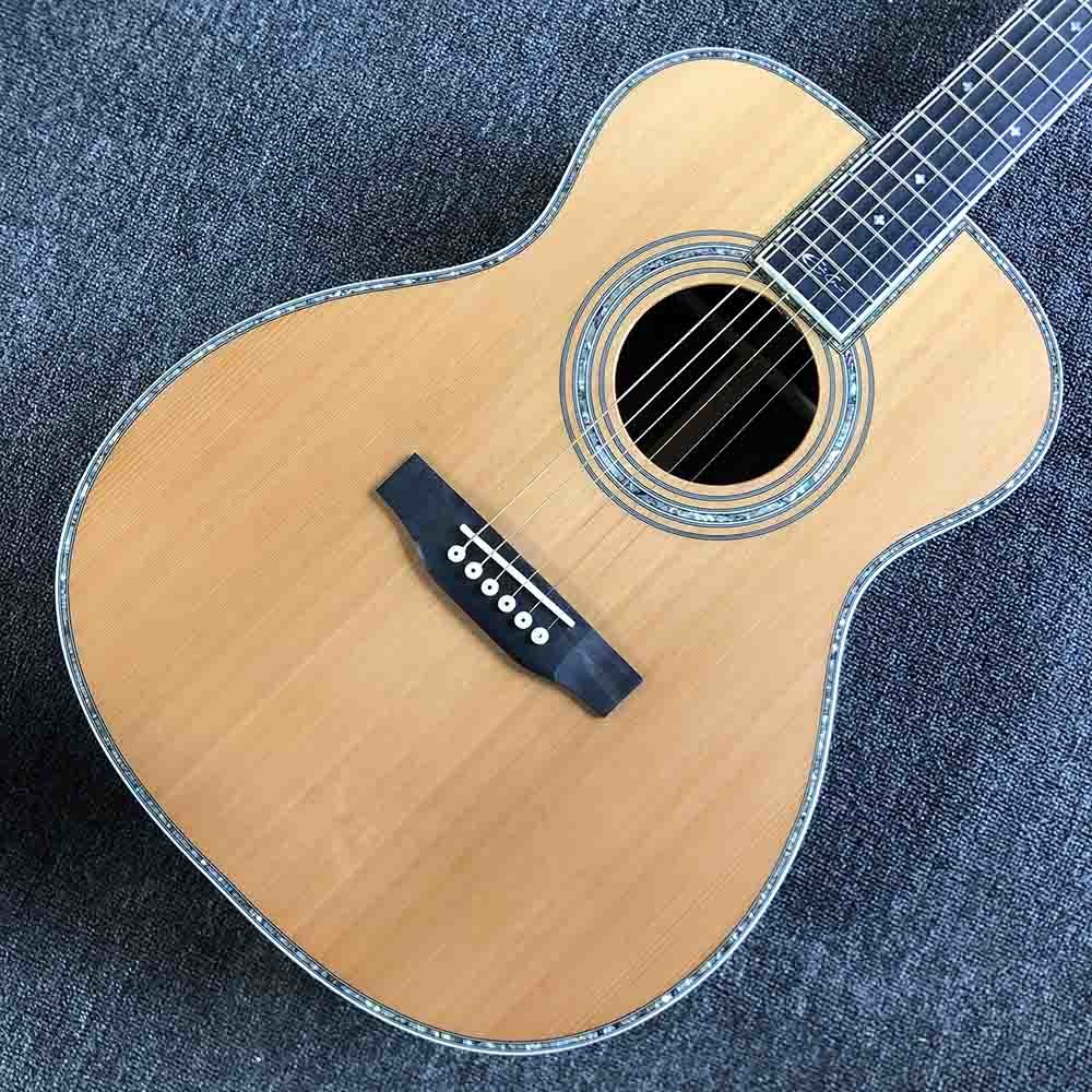 Custom Solid Cedar Top 42c OM Style Acoustic Guitar