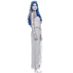 White Long Show Dress Costume Halloween Cosplay Ghost Bridal Party Attire for