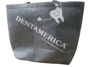Quality Dentamerica Pret Fabric Carrier Bags, Printed Reusable Shopping Bag With Velcro Closure wholesale