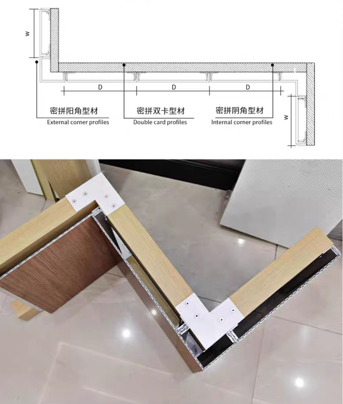 Aluminum 3D Core Panels 2.0mm Fireproof 1220x2440mm for Building To Transform Building Exteriors A2 Rated Fire Protection