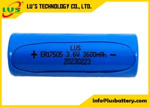 Quality ER17505 Size A 3.6V 3.6Ah Non Rechargeable Battery 17505 ER17505 Li-SOCl2 Cylindrical Battery wholesale