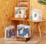 Loop Handles, Shopping Bags With Gusset Cardboard Bottom, Frosted Merchandise