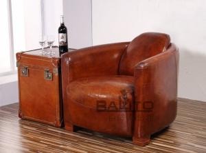 Quality luxury antique old style leather chair sofa,#2026 wholesale