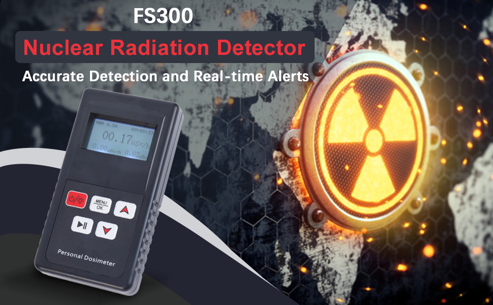 Real Time Nuclear Radiation Detector Geiger Counter Equipment Rechargeable