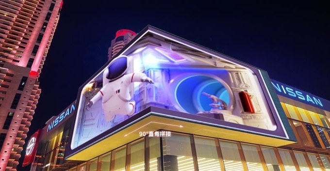 Outdoor P10mm LED Advertising Display Screen 10000Hour Lifespan High-Brightness