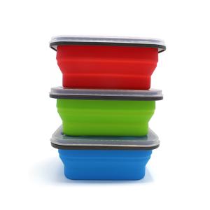Quality Rectangle Collapsible Silicone Bento Box For Kids wholesale