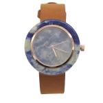 Natural Women'S Marble Face Watch Stainless Steel Cases Inside