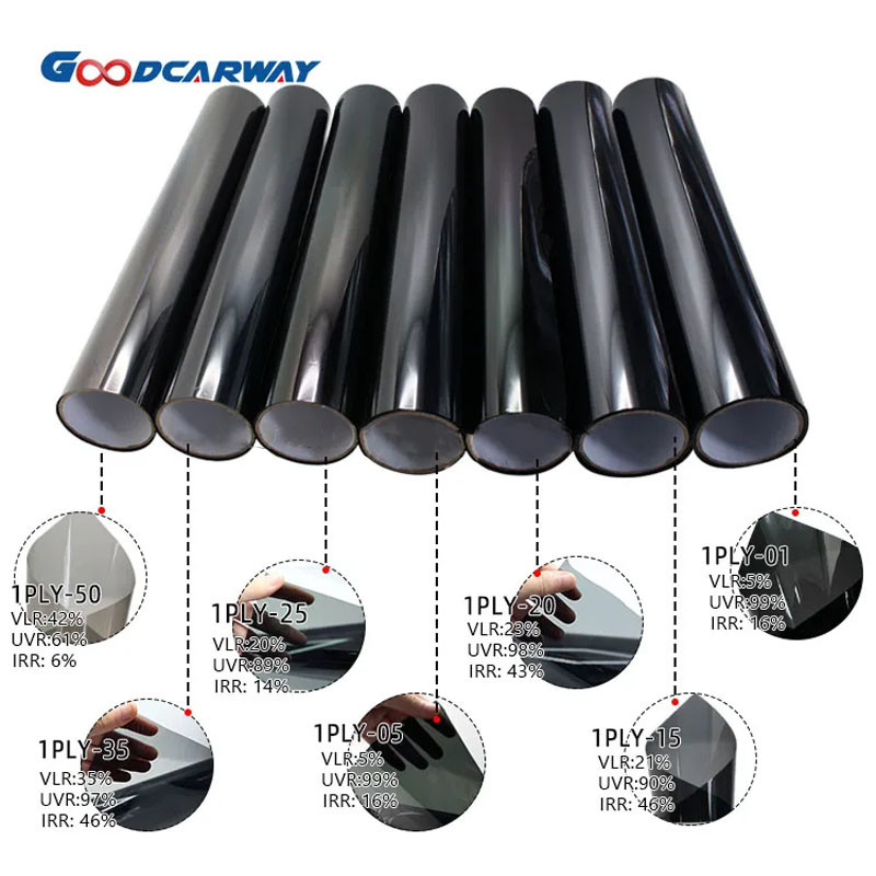Carbon Window Tint Dyed Film 1.2mil 1.5mil 3 Years Warranty No Color Fade