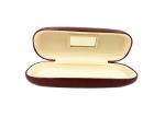 Eco Friendly Hard Eyeglass Case With Red Vintage PU / Mirror For Women