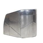 Brown Vintage Leather Aluminium Cover Aviation Armchair 3 Years Warranty