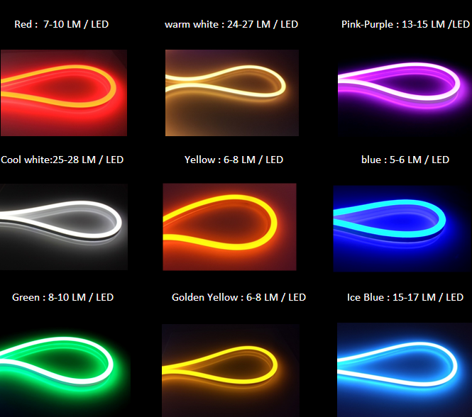 Eco Friendly SMD2835 Flexible LED Strip Lights Vivid NEON Lighting Effect