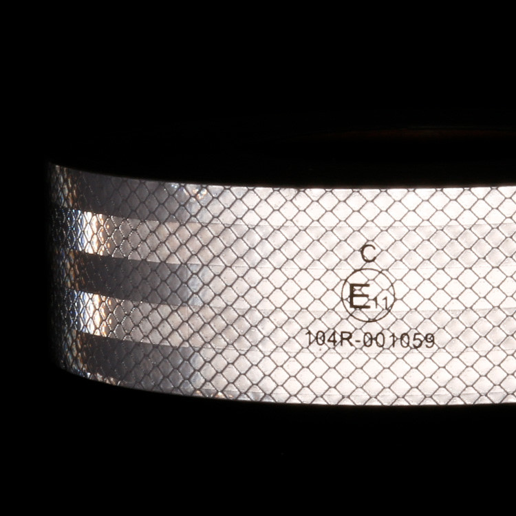 PET Micro Prismatic White Conspicuity Tape Reflective Vehicle Tape ECE Certificated