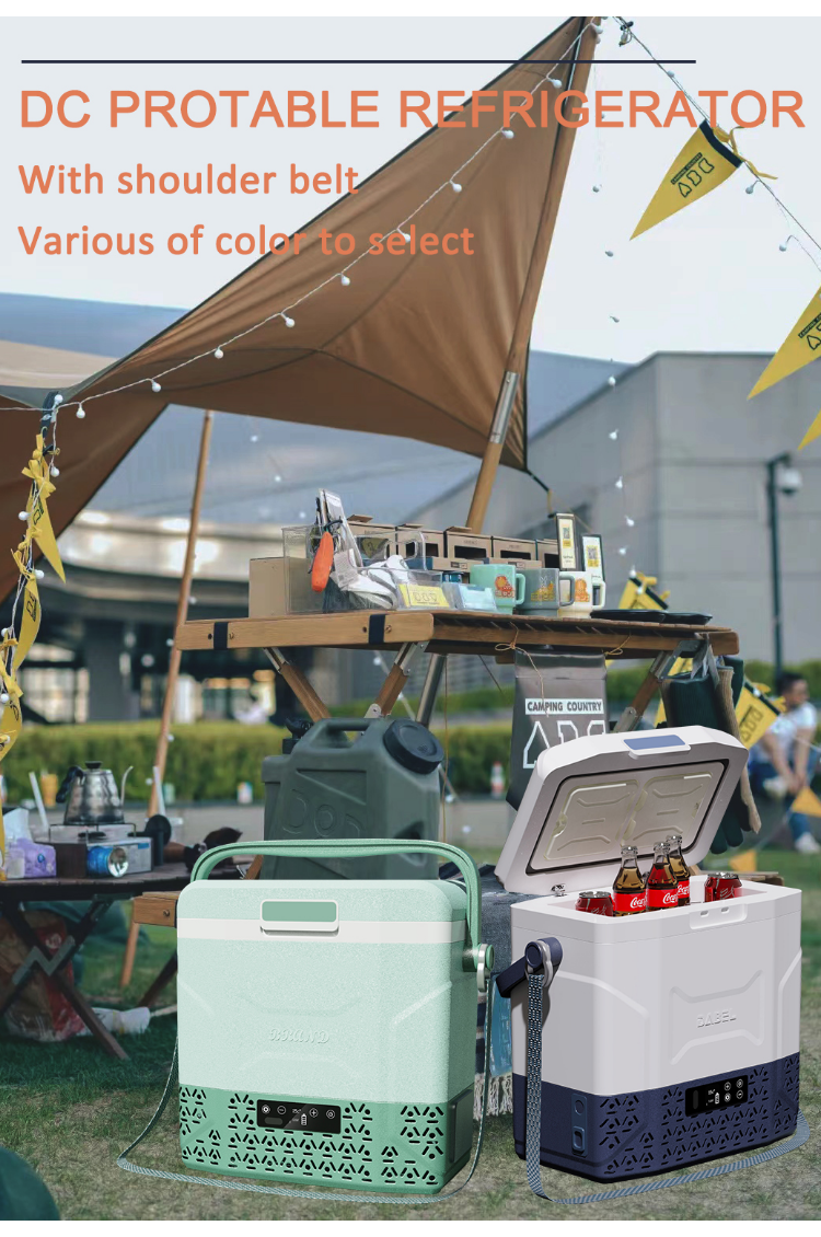 Vehicle Camping Refrigerator 12v Freezer Fridge with Panel and Compressor Included