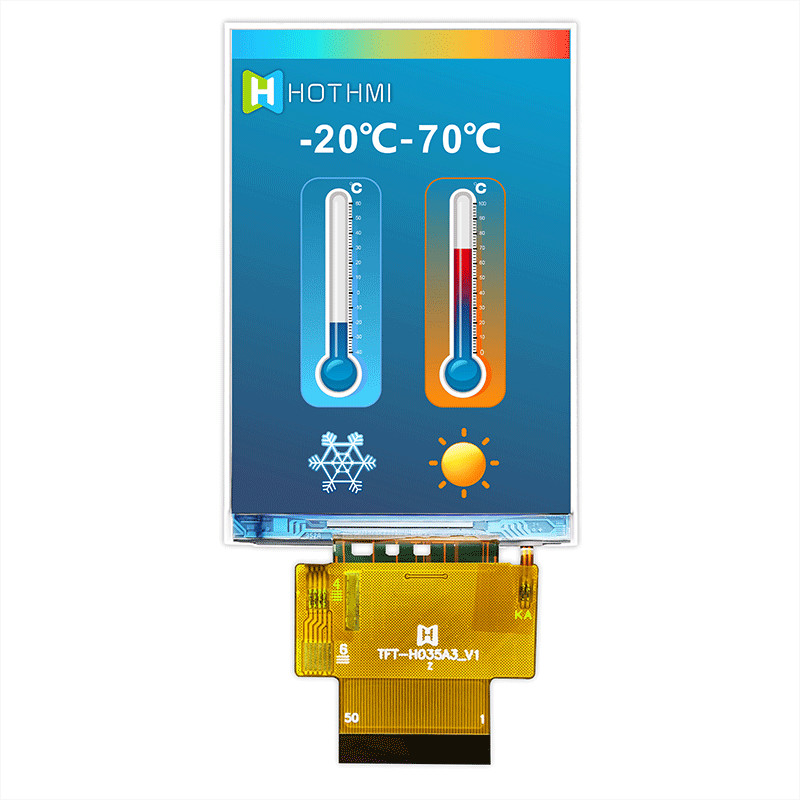 Multipurpose 3.5" TFT LCD Display Sunlight Readable With Compatible Interface TFT-H035A3HVIST5N50