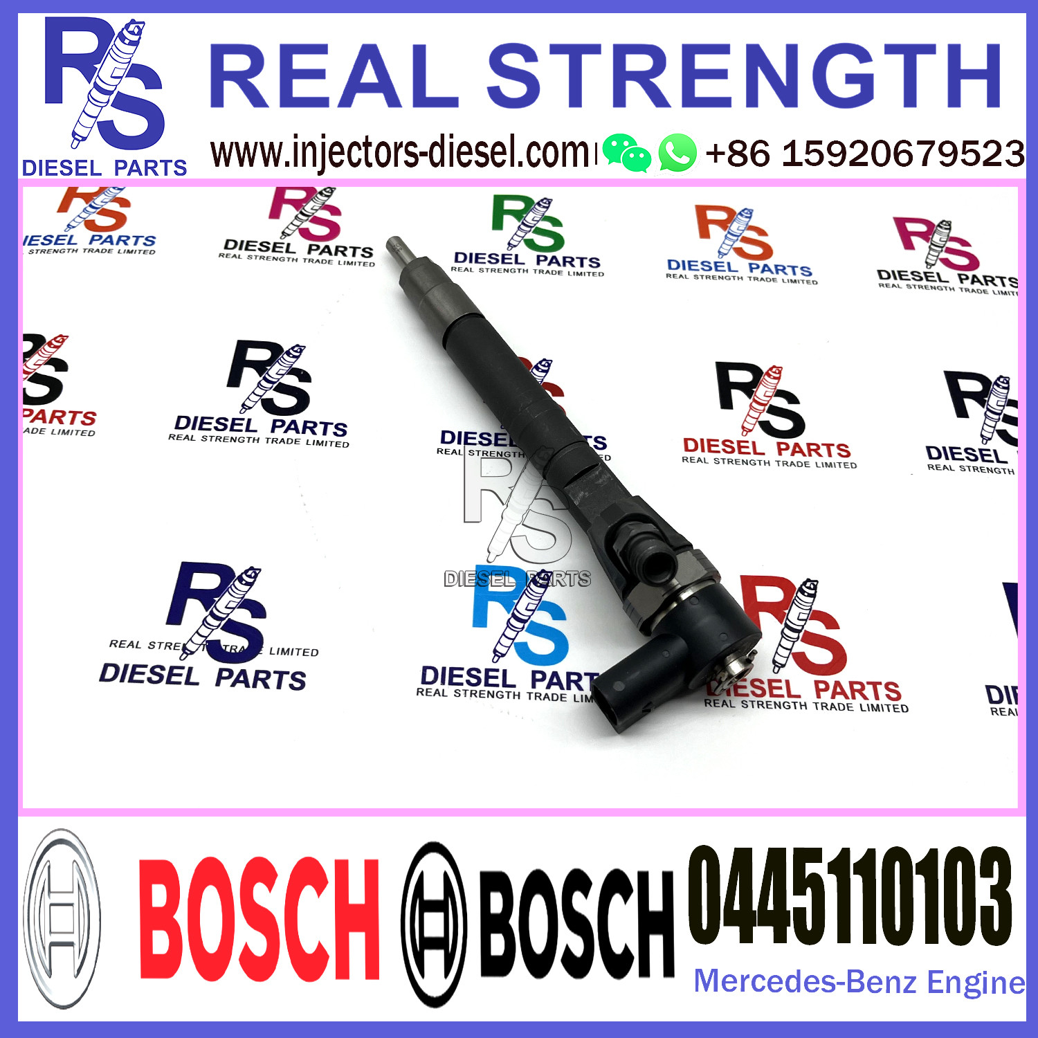 Diesel Fuel Common Rail Injector 0445110103 0986435043 For Mercedes-Benz 4CDI Engine