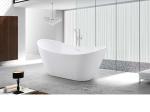 Sanitary Acrylic Free Standing Bathtub SP1870 Stand Alone Fade Resistant