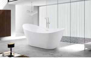Quality Sanitary Acrylic Free Standing Bathtub SP1870 Stand Alone Fade Resistant wholesale