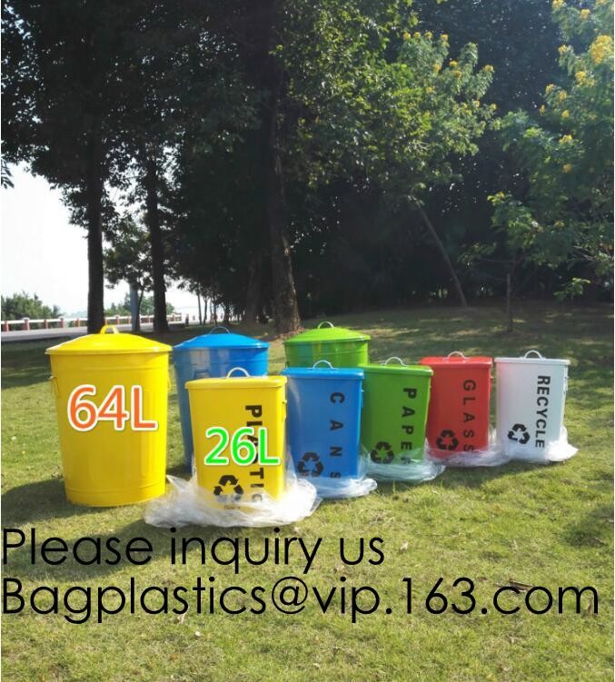 Metal Waste Bin Trash Cans Tin Garbage Bin,Stainless Steel Push Door Garbage Bin/Trash Bin/Tin Can,Kitchen/Home/Househol