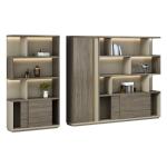 Modern Office File Cabinet Wooden Boss Background Cabinet Set