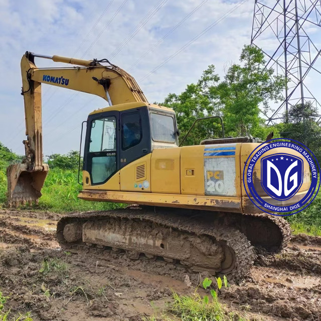 Original Komatsu PC200-7 20ton Crawler Excavator Origin From Japan Enhanced Visibility