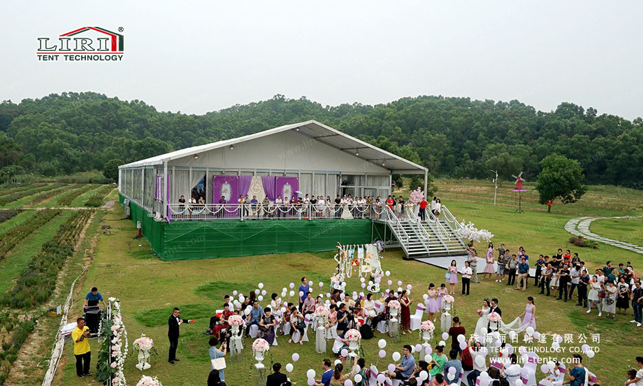 Transparent Large Span Clear Wedding Party Tent Fire Retardant CFM DIN4102 B1/M2
