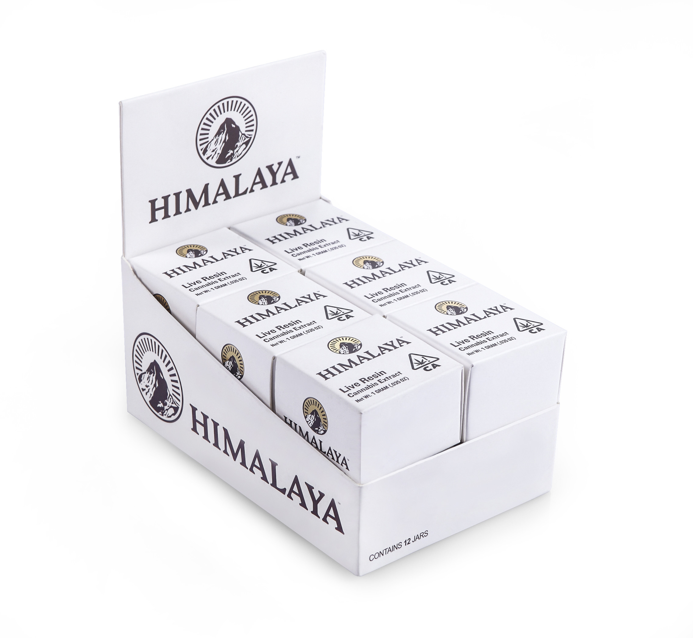 Custom Printed 12pcs Display Carton Boxes Package With Gold Foiled 120mmx80mmxH60mm