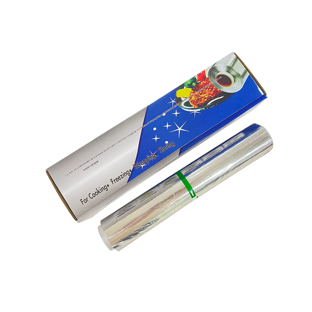 Heavy Duty Silver Aluminum Foil Roll in Customized Length for Food Packaging