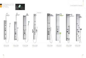 Quality Stainless Steel Bathroom Shower Panel System With Rain Shower Head wholesale