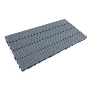 Quality Grey Waterproof Bathroom WPC Deck Tile Wooden Flooring 60x60cm wholesale