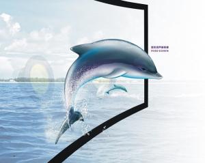 Quality 3D Silver Immersive curved theater screen , home cinema projection screen wholesale