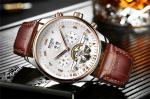 Charm 3ATM Mechanical Wrist Watch 20mm Wide Soft Leather Strap