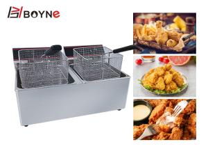 Quality 6.5kw Snack Food Stainless Steel Electric Fryer With Foam Inside wholesale