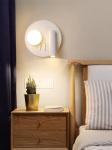 Bedside reading wall lamp acrylic ball Nordic bedroom bed board light living