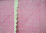 100 Cotton Fabric / Red And White Striped Fabric For Furniture Upholstery