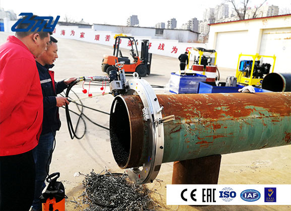 Hydraulic Split Frame O.D. Mount Pipe Cutting Beveling Machine For Onsite Service