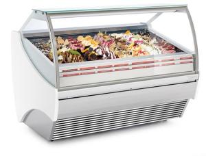Quality Tabletop Ice Cream Display Freezer , 1100W Ice Cream Display Cabinets wholesale