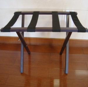 Quality Folding Metal Luggage Rack Sliver Hotel Luggage Stand With Straight Legs wholesale