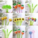 Cute Cartoon Sunflower Silicone Neutral Pen Student Stationery Swing Gift Pen